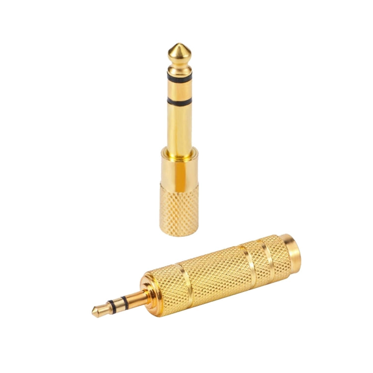 2 PCS 6.35mm to 3.5mm + 4 PCS 3.5mm to 6.35mm Male to Female Plug Stereo Audio Cable Adapt