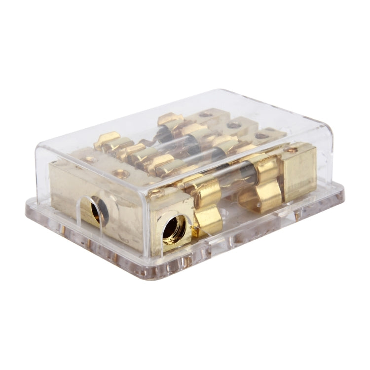 Car Auto 60A 1 in 4 Ways Glass Fuse Holder Blade Fuse Holder for Car Audio Amplifier