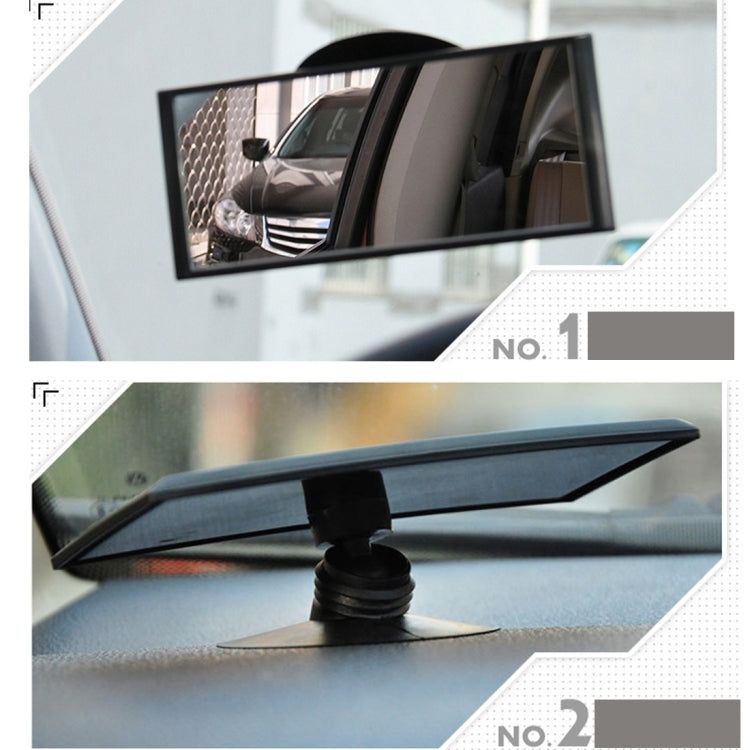 3R 3R-125 Car Auto 360 Degree Adjustable Interior Windshield Blind Spot Mirror with Two Sucking Cup Holder