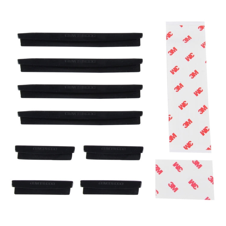 FR JG-031 8 PCS Rubber Car Side Door Edge Protection Guards Cover Trims Stickers