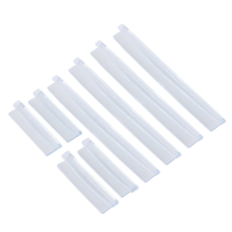 FR JG-031 8 PCS Rubber Car Side Door Edge Protection Guards Cover Trims Stickers