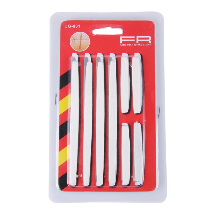 FR JG-031 8 PCS Rubber Car Side Door Edge Protection Guards Cover Trims Stickers