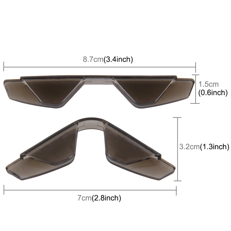 3R 3R-2107 4 PCS Rubber Car Side Door Edge Free Bending Protection Guards Cover Trims Stickers