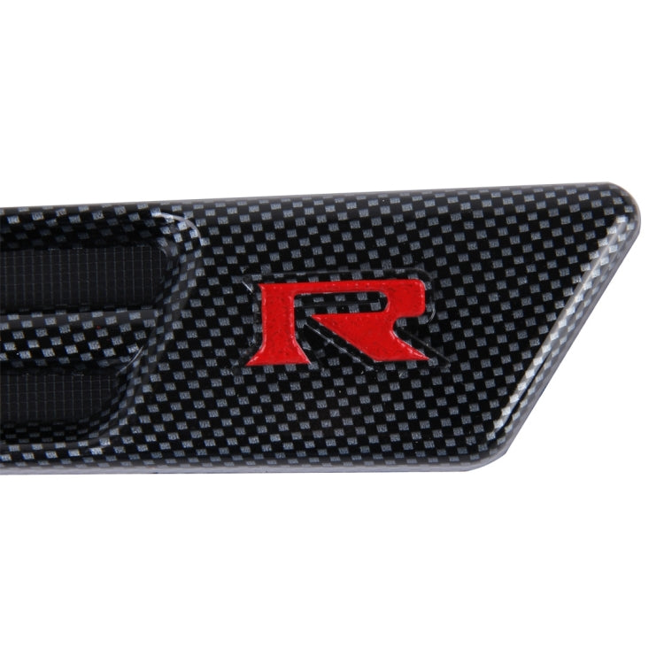 Yuesheng 2 PCS Car Side Air Intake Flow Vent Fender Decorative Stickers Cover