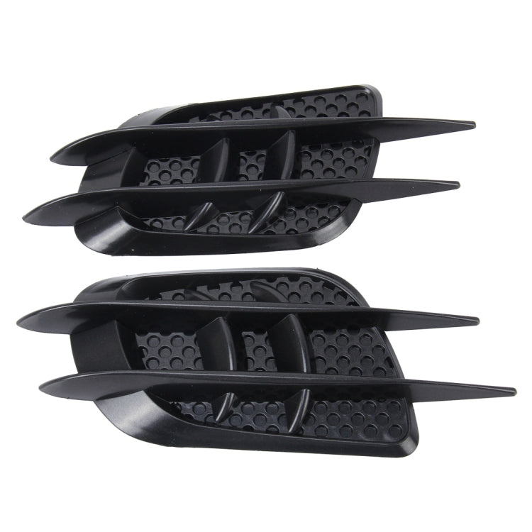 OUSHIBA OB-514 2 PCS JDM Style Car Decorative Air Flow Intake Turbo Bonnet Hood Side Vent Grille Cover Sticker