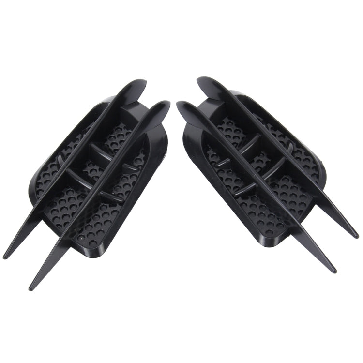 OUSHIBA OB-514 2 PCS JDM Style Car Decorative Air Flow Intake Turbo Bonnet Hood Side Vent Grille Cover Sticker