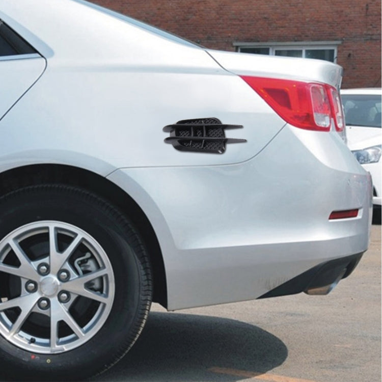 OUSHIBA OB-514 2 PCS JDM Style Car Decorative Air Flow Intake Turbo Bonnet Hood Side Vent Grille Cover Sticker