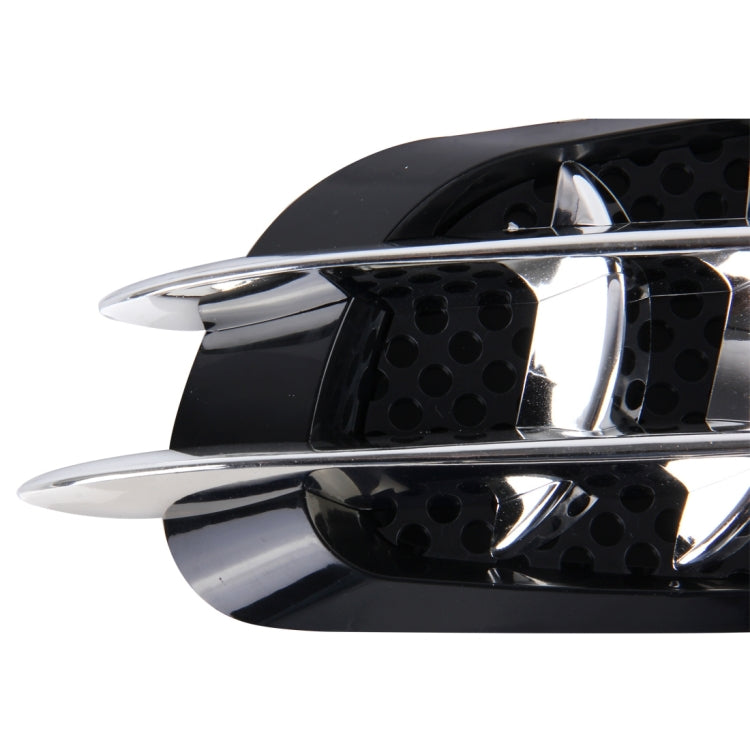 OUSHIBA OB-514 2 PCS JDM Style Car Decorative Air Flow Intake Turbo Bonnet Hood Side Vent Grille Cover Sticker