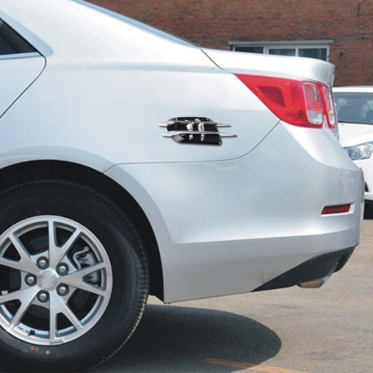 OUSHIBA OB-514 2 PCS JDM Style Car Decorative Air Flow Intake Turbo Bonnet Hood Side Vent Grille Cover Sticker