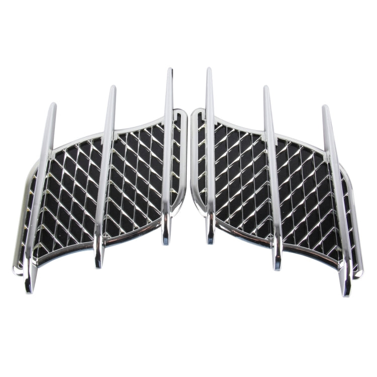 OUSHIBA OB-517 2 PCS Hood Side Shark Gill Simulation Air Flow Vent Sticker for Car Decoration