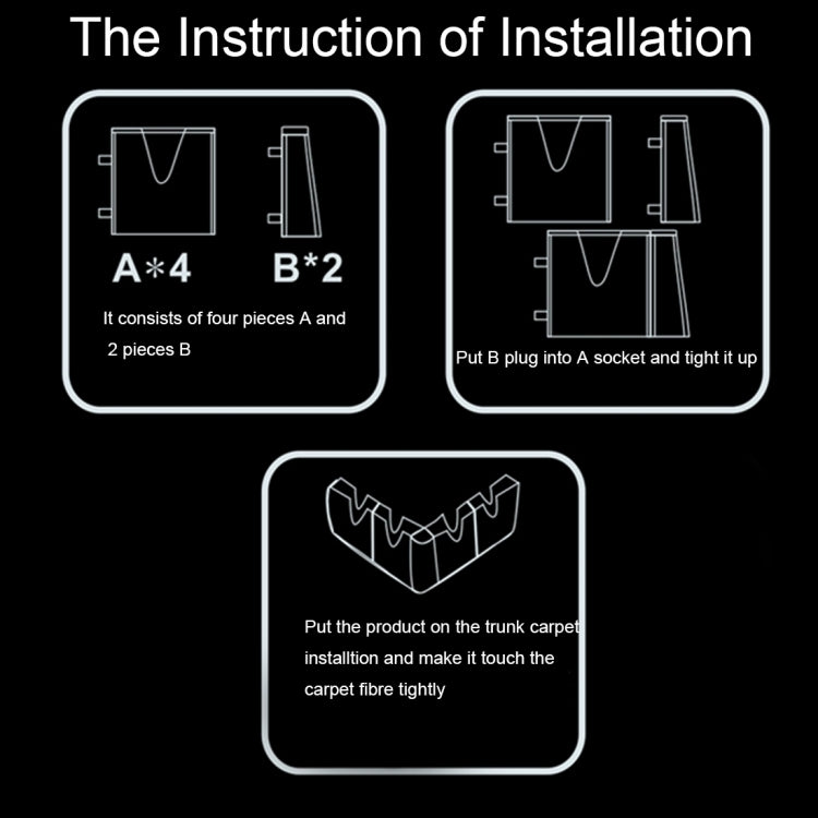 DM-018 4 PCS Assembly Multi-functional Vehicle Protection Stabilization Organization Storage High Quality Holder Kit
