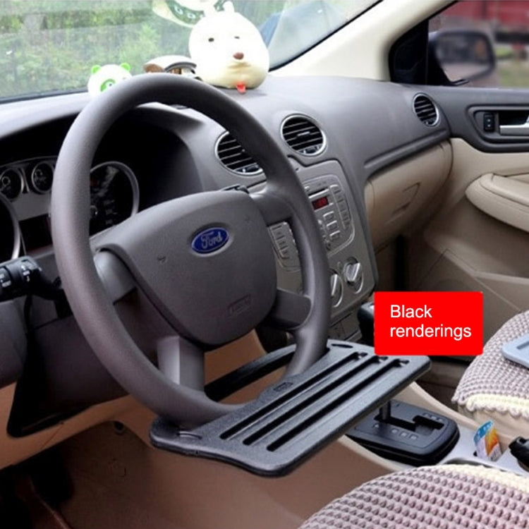 Vehicle Portable Desk Steering Wheel Multi-use Tray Stand Car Food Eating Table iPad Holder