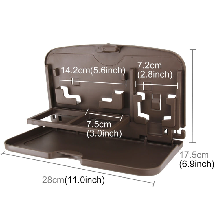 SHUNWEI SD-1509 Car Auto Back Seat Folding Table Drink Food Cup Tray Holder Stand Desk Multi-purpose Travel Dining Tray