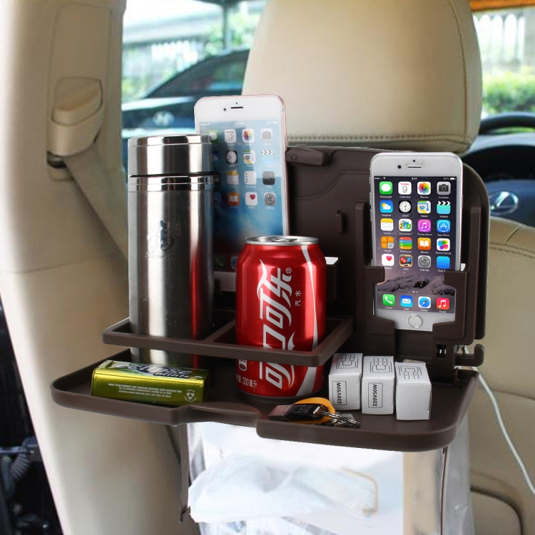 SHUNWEI SD-1509 Car Auto Back Seat Folding Table Drink Food Cup Tray Holder Stand Desk Multi-purpose Travel Dining Tray
