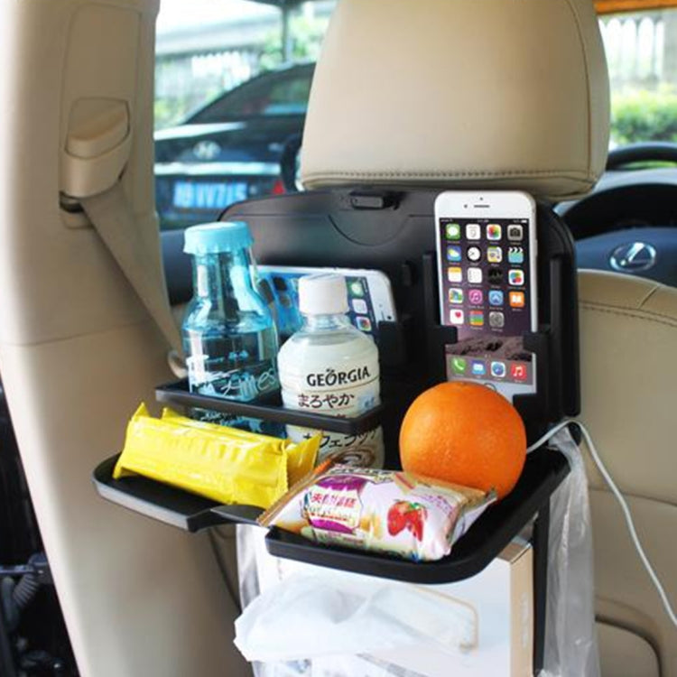 SHUNWEI SD-1509 Car Auto Back Seat Folding Table Drink Food Cup Tray Holder Stand Desk Multi-purpose Travel Dining Tray