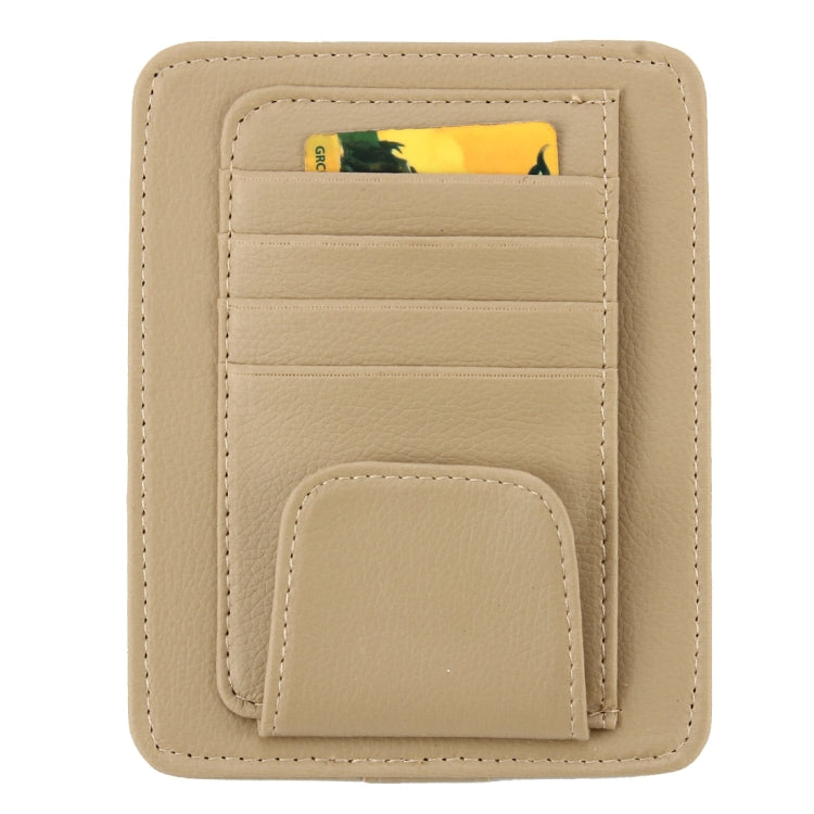 FUDAOCHE Multi-functional Auto Car Sun Visor Sunglass Holder Card CD Storage Holder Pouch Bag