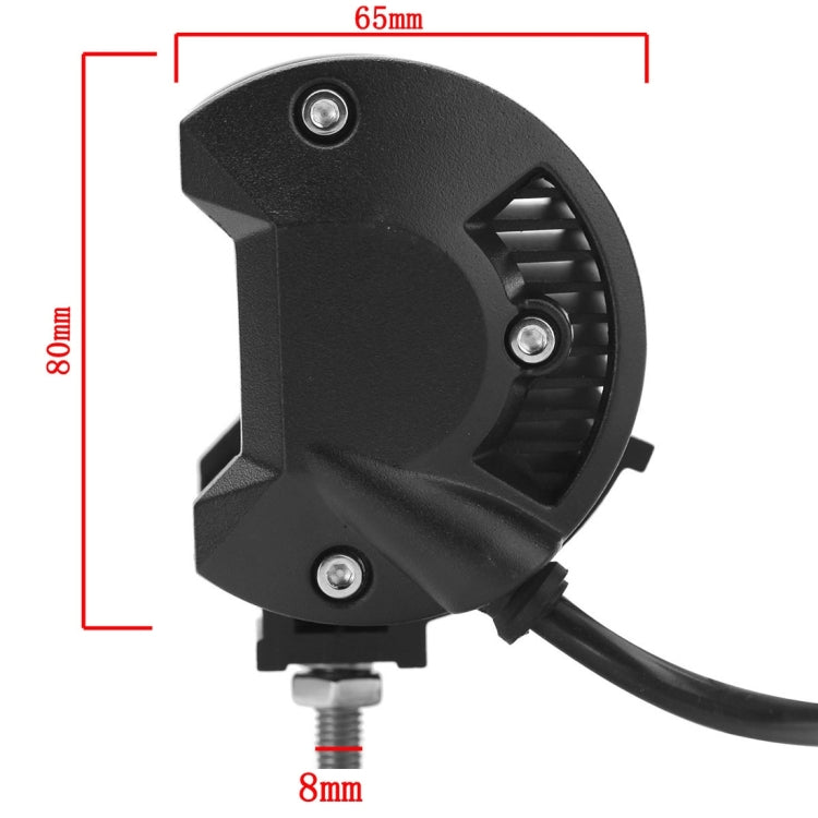 DC 10-30V 330W 33000LM 6000K Waterproof IP68 Vehicle Car Boat Marine External 5D Optical Work Lights Emergency Lights Adjustable 10 Degree Spot/40 Degree Flood Light LED Car Bulbs with 66 Intense CREE Lights (White Light)