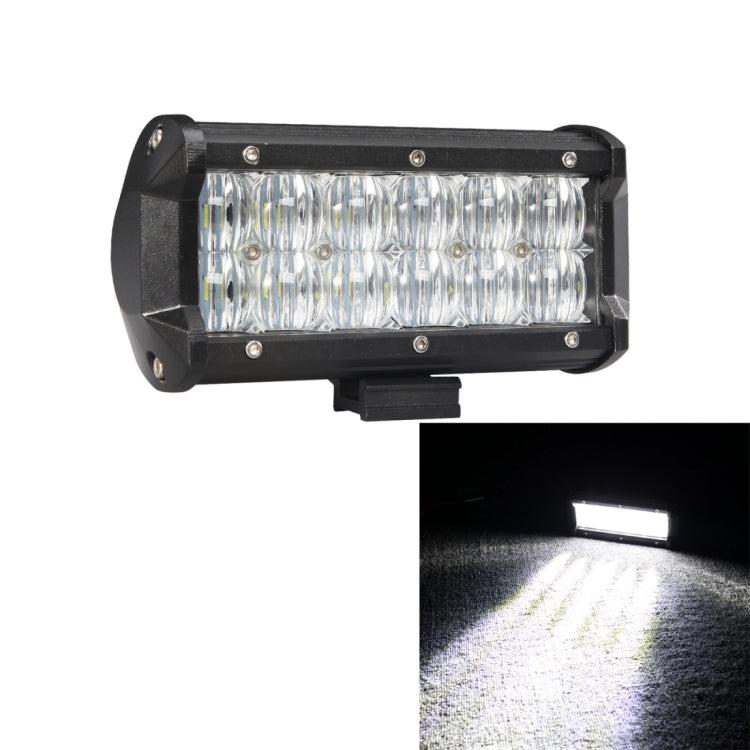 DC 10-30V 60W 6000LM 6000K Waterproof IP68 Vehicle Car Boat Marine External 5D Optical Work Lights Emergency Lights 40 Degrees Adjustable Flood Light LED Car Bulbs with 12 Intense CREE Lights (White Light)