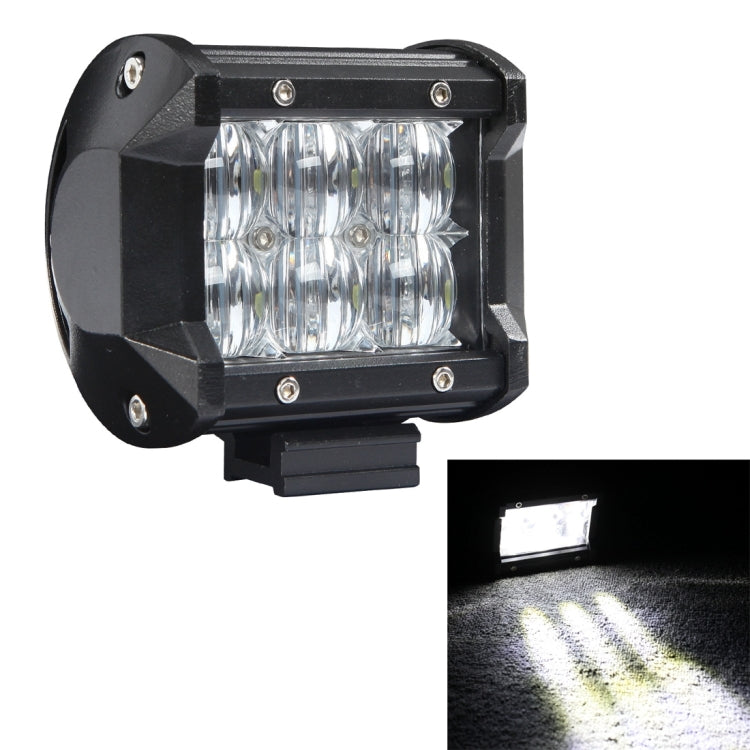 DC 10-30V 30W 3000LM 6000K Waterproof IP68 Vehicle Car Boat Marine External 5D Optical Work Lights Emergency Lights 40 Degrees Adjustable Flood Light LED Car Bulbs with 6 Intense CREE Lights(White Light)
