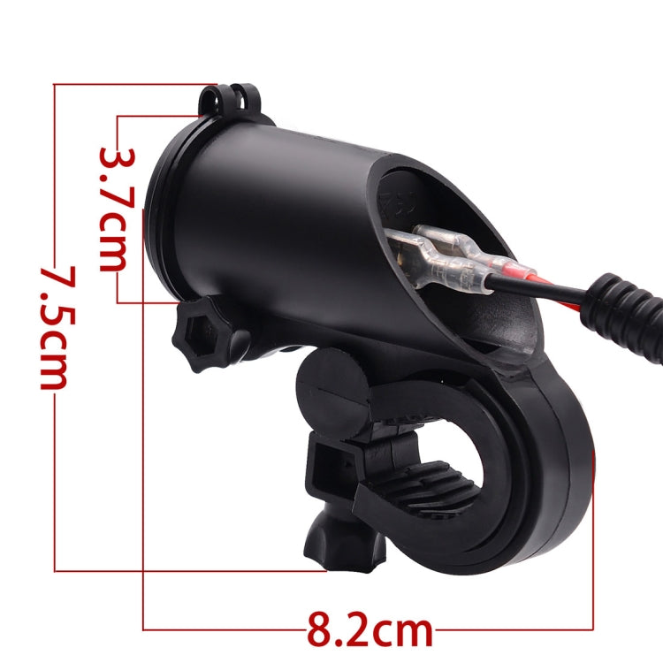 Motorcycle Faucet Dual USB Charger DC12-24V 4.2A IP66 with Aperture