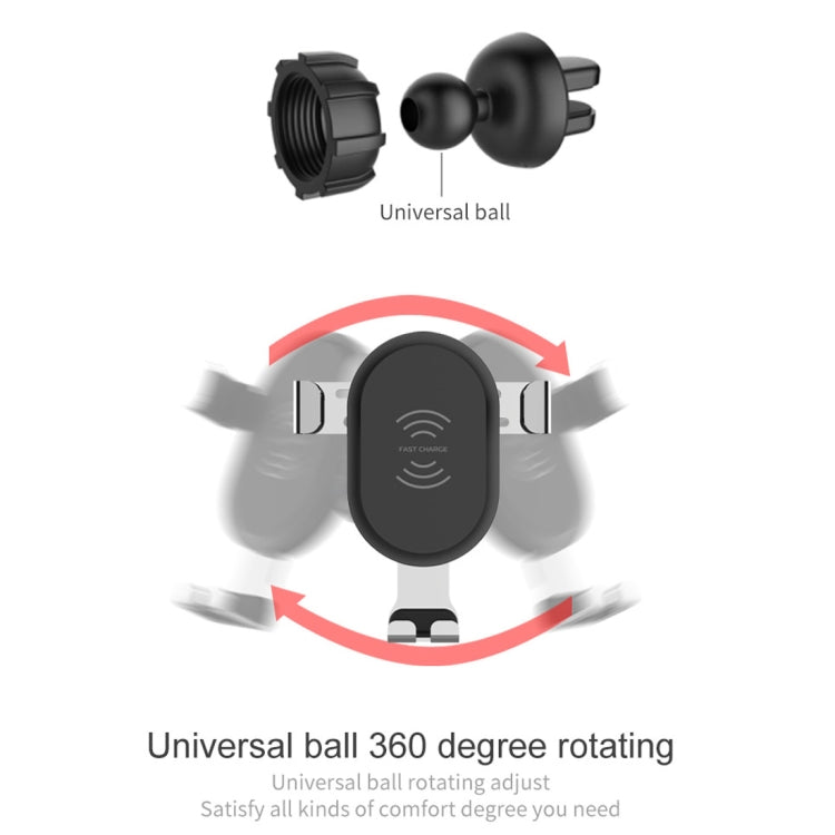 BQ001 10W Car QC 3.0 Fast Charging Wireless Charger