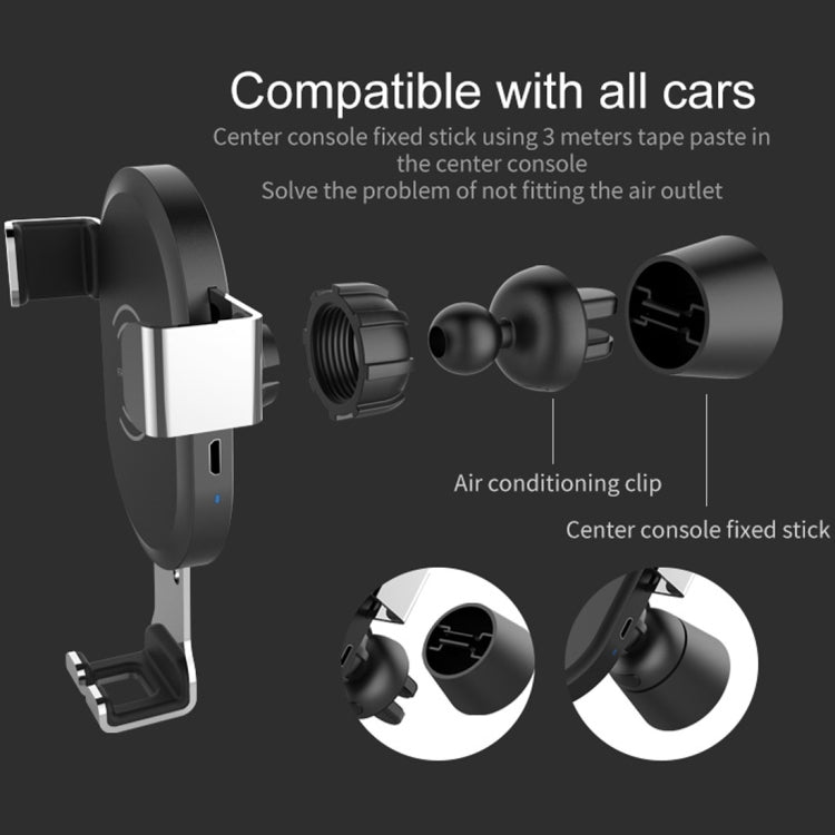 BQ001 10W Car QC 3.0 Fast Charging Wireless Charger