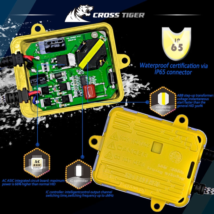 One Set H1 AC 12V 55W 5500LM 6000K IP65 Waterproof Xenon Lamp Car Light Headlight HID Xenon Bulbs Kit