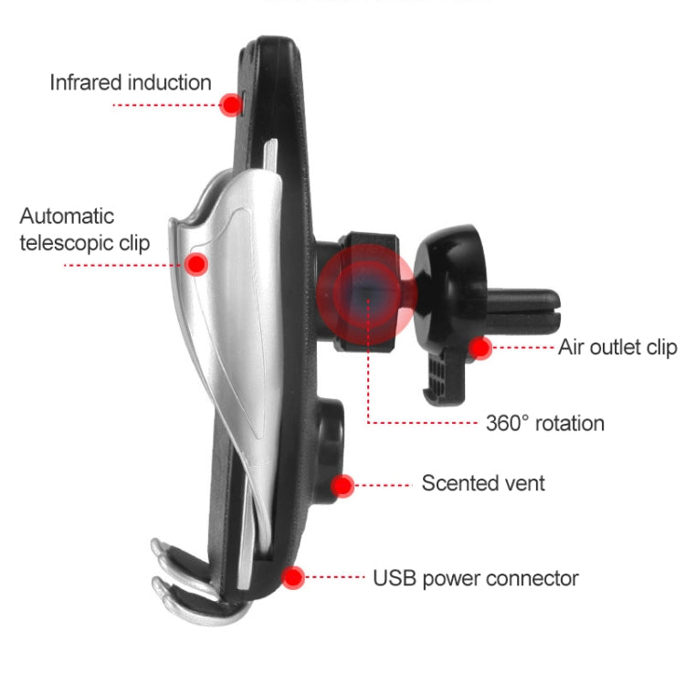 T2 Car Smart Sensor Mobile Phone Holder Bracket with Aromatherapy