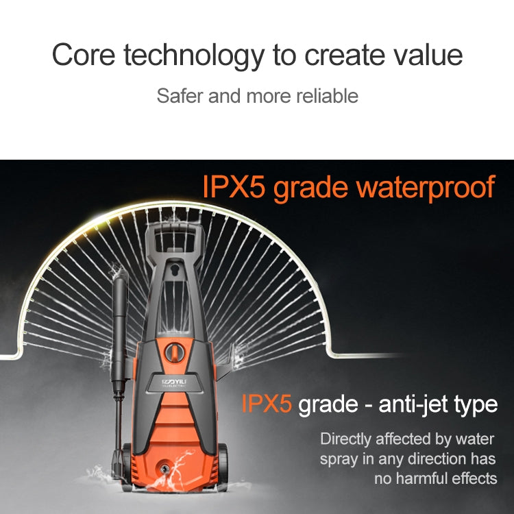 2100W High-power Household Washer Gun Cleaner Car Cleaning Pump Washing Machine Device with Universal Spray Gun, 220V