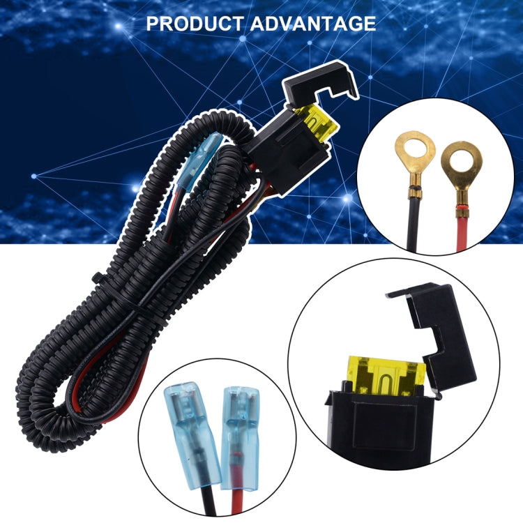 Car 20A 1.5m Extension Wiring Harness with Fuse Line Wire