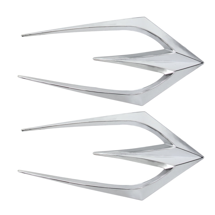 2 PCS Car Shark Gills Style Side Air Intake Flow Vent Fender Decorative Stickers Cover