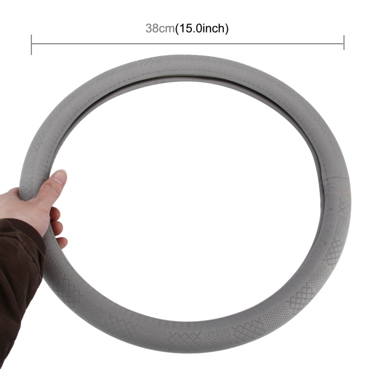 Knit Weave Texture Universal Leather Car Steering Wheel Cover Sets Four Seasons General