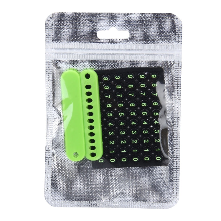 Car Auto Universal Anti-lost Key Ring with Rubber Random Telephone Number Installation