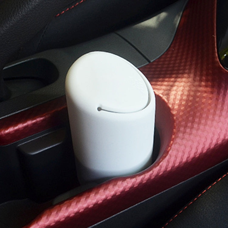 3R Universal Portable Car Auto Rubber Mini Trash Rubbish Bin Storage Can