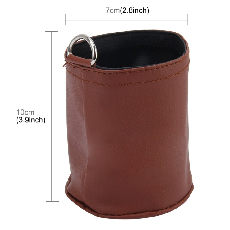 Car Auto Portable Leather Air Vent Storage Holder Carrying Bag for Phone Glass Coin Pen