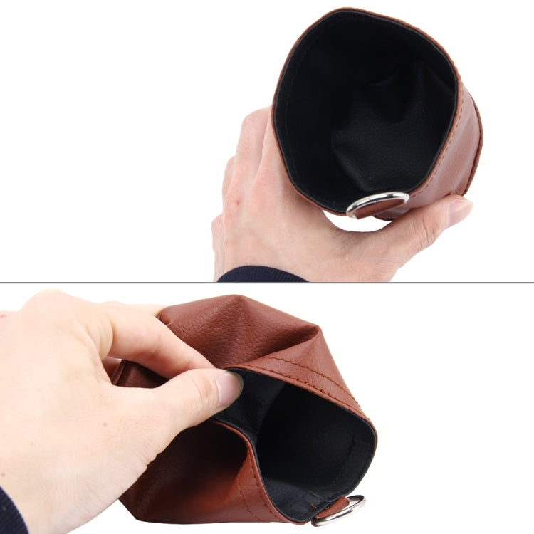 Car Auto Portable Leather Air Vent Storage Holder Carrying Bag for Phone Glass Coin Pen