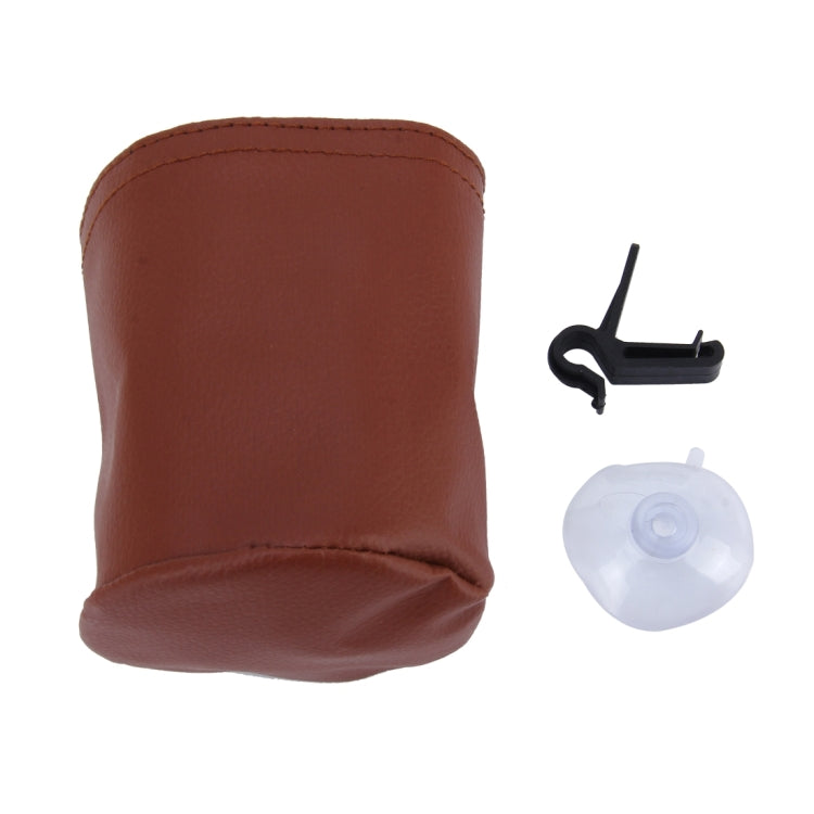 Car Auto Portable Leather Air Vent Storage Holder Carrying Bag for Phone Glass Coin Pen