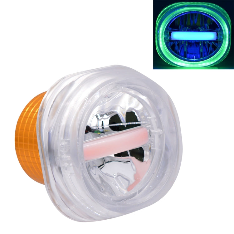 Motorcycle 30W DC 12V-85V IP66 Square Jellyfish Breathable Lamp Double Aperture LED Headlight
