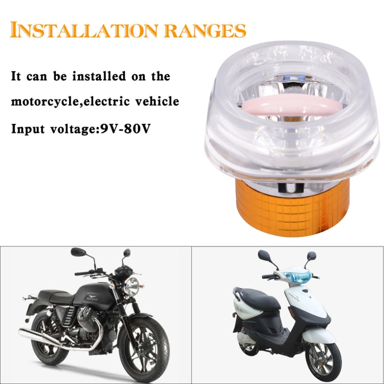 Motorcycle 30W DC 12V-85V IP66 Square Jellyfish Breathable Lamp Double Aperture LED Headlight