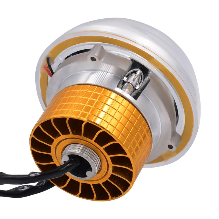 Motorcycle 30W DC 12V-85V IP66 Round Jellyfish Breathable Lamp Double Aperture LED Headlight