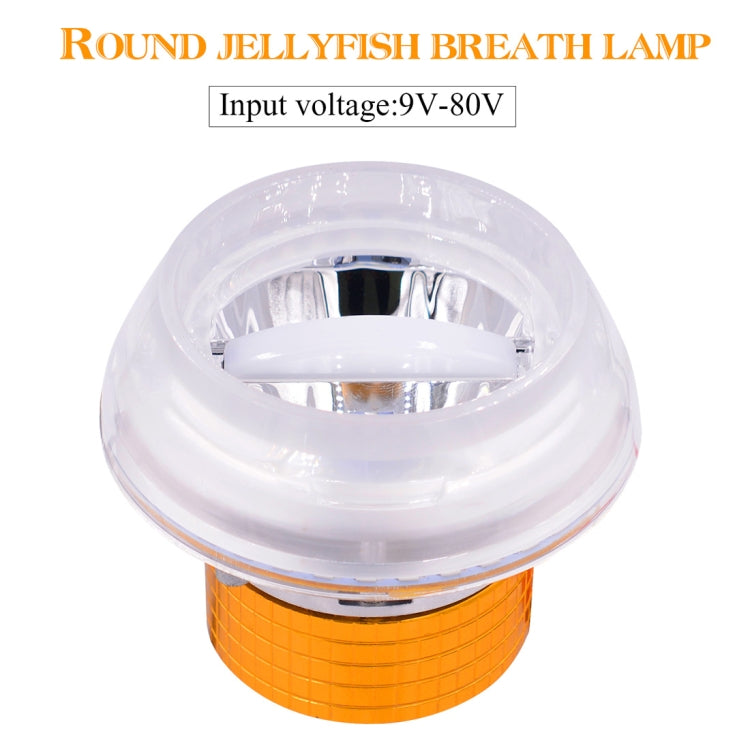 Motorcycle 30W DC 12V-85V IP66 Round Jellyfish Breathable Lamp Double Aperture LED Headlight