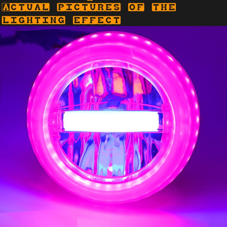 Motorcycle 30W DC 12V-85V IP66 Round Jellyfish Breathable Lamp Double Aperture LED Headlight