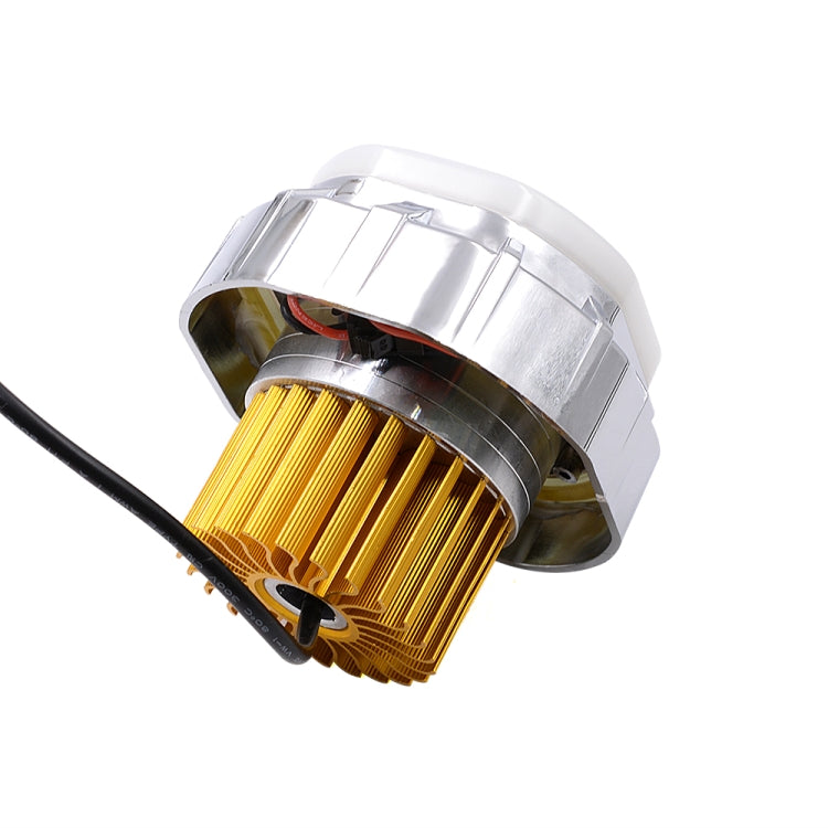 Motorcycle 30W DC 12V-85V LED Headlight Built-in octagonal Double Aperture Angle Eyes + Devil Eye