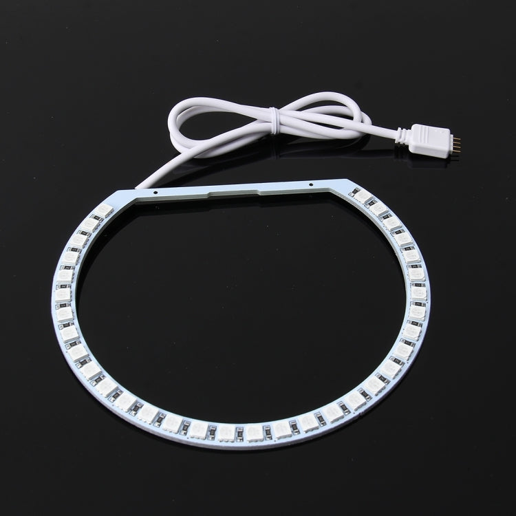 4 PCS 131mm x 4 RGB Colorful Light 42 SMD-5050 Car Angle Light with Remote Control and RGB Control Box for BMW E46, DC 12V