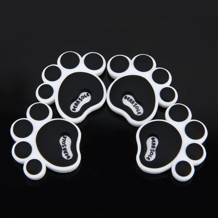 4 PCS Dog Footprint Shape Cartoon Style PVC Car Auto Protection Anti-scratch Door Guard Decorative Sticker