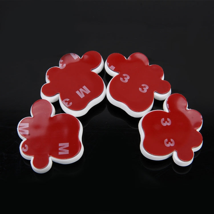 4 PCS Dog Footprint Shape Cartoon Style PVC Car Auto Protection Anti-scratch Door Guard Decorative Sticker