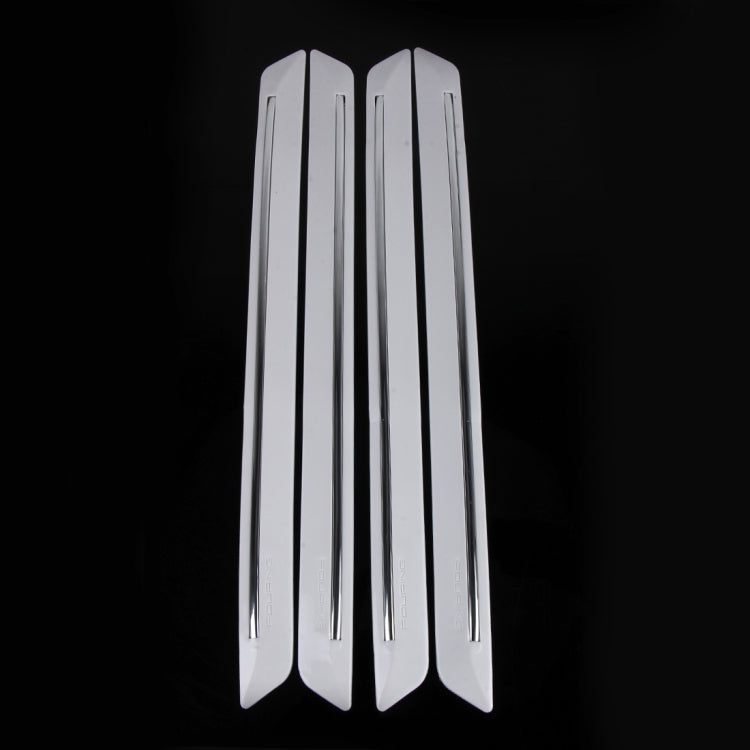 4 PCS Universal Car Auto Rubber Front Rear Body Bumper Guard Protector Strip Sticker