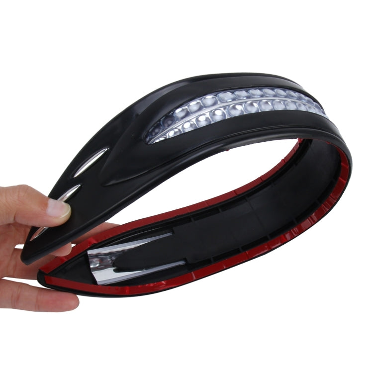 4 PCS Universal Car Auto Rubber Front Rear Body Bumper Guard Protector Strip Sticker with Reflective Warning Bead