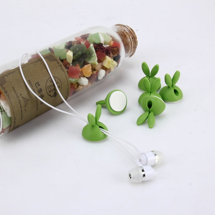 6 PCS CC-941 Rabbit Shape Single Hole Cable Clips Holder, Cable Management System and Cord Organizer Solution