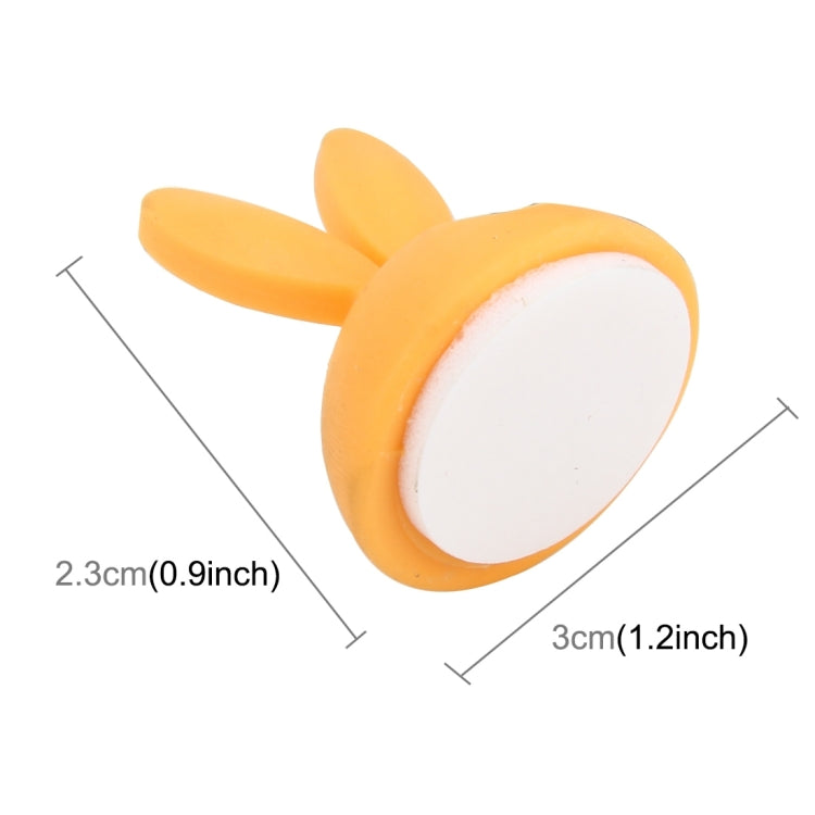 6 PCS CC-941 Rabbit Shape Single Hole Cable Clips Holder, Cable Management System and Cord Organizer Solution